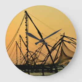 Reloj Redondo Grande India - Chinese fishing nets, fort kochi