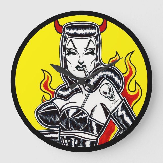 Reloj Redondo Grande Infierno en los talones (Anverso)
