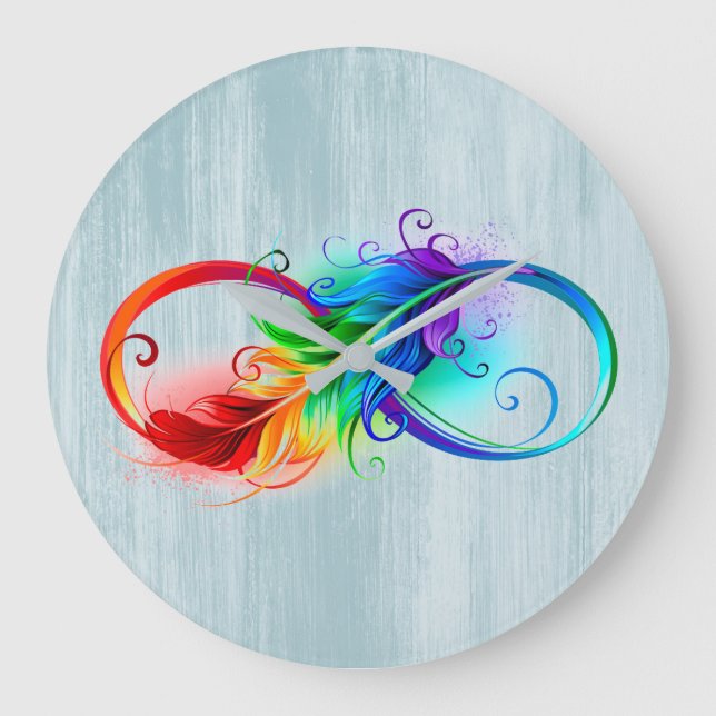 Reloj Redondo Grande Infiniti Feather (Anverso)