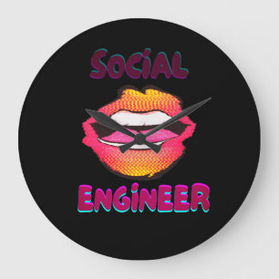 Reloj Redondo Grande Ingeniero Social