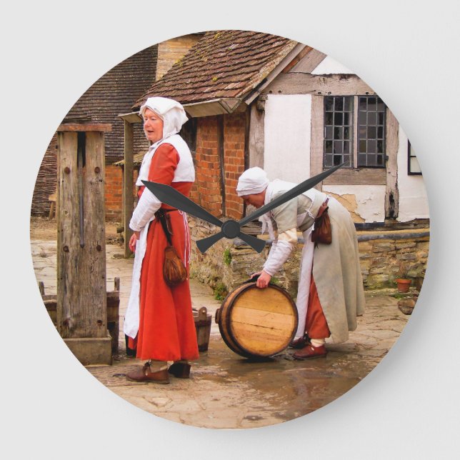 RELOJ REDONDO GRANDE INGLATERRA VIEJA (Anverso)