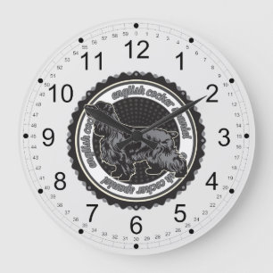 Reloj Redondo Grande Inglés cocker spaniel