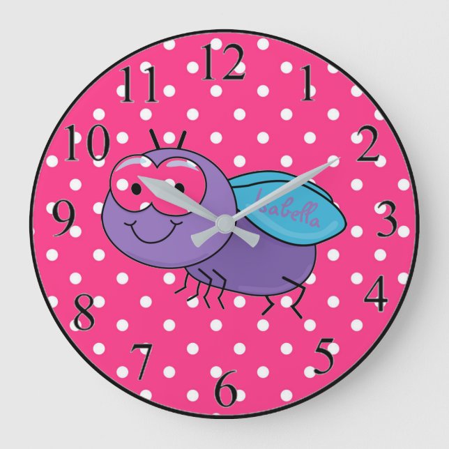Reloj Redondo Grande Insecto cutáneo (Anverso)