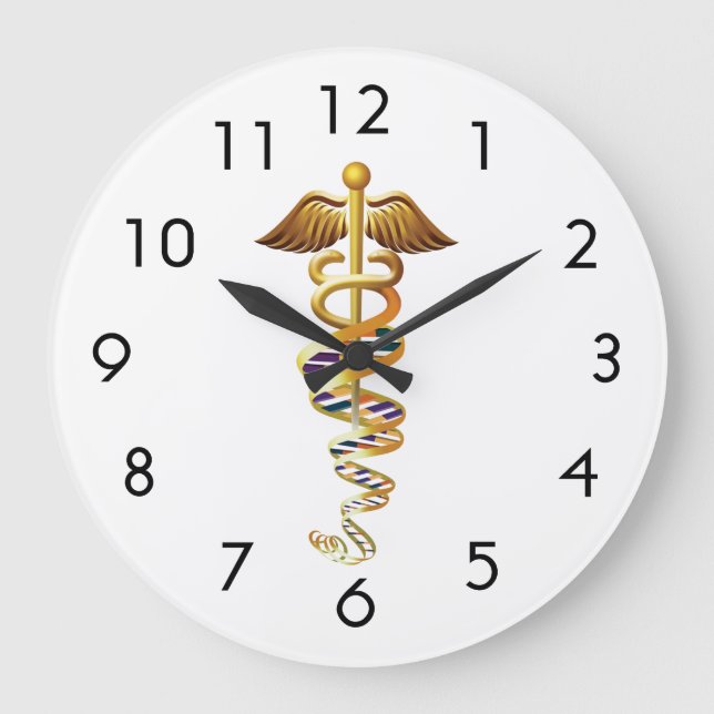 Reloj Redondo Grande Insignia médica (Anverso)
