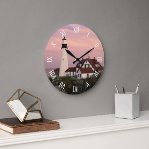 Reloj Redondo Grande Inspirado en el estilo Art Art Art del Maine Light