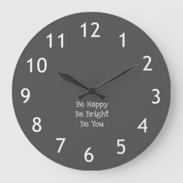 Reloj Redondo Grande Inspirational quote clock
