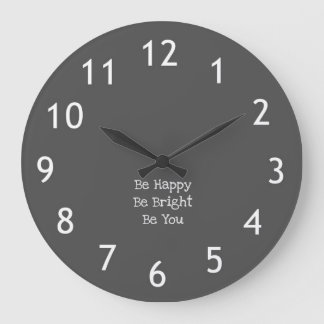 Reloj Redondo Grande Inspirational quote clock