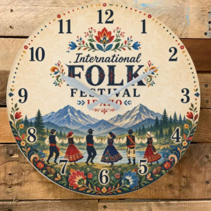 Reloj Redondo Grande International Folk Festival Idaho 