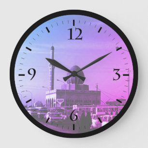 Reloj Redondo Grande Iraq vintage Bagdad Buniya Mosq Watch