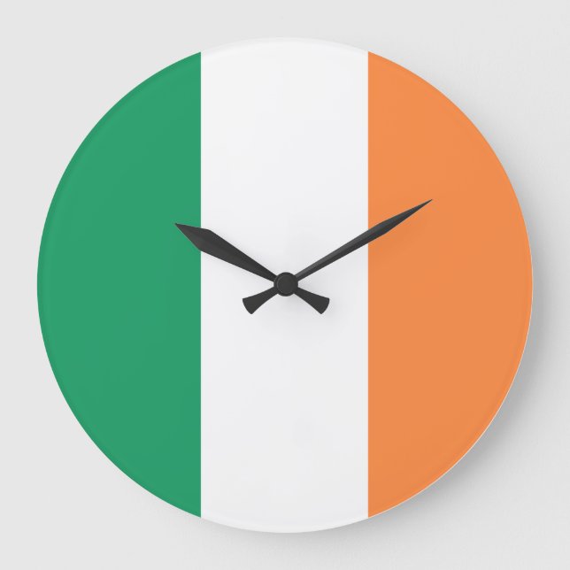 Reloj Redondo Grande Ireland flag  (Anverso)