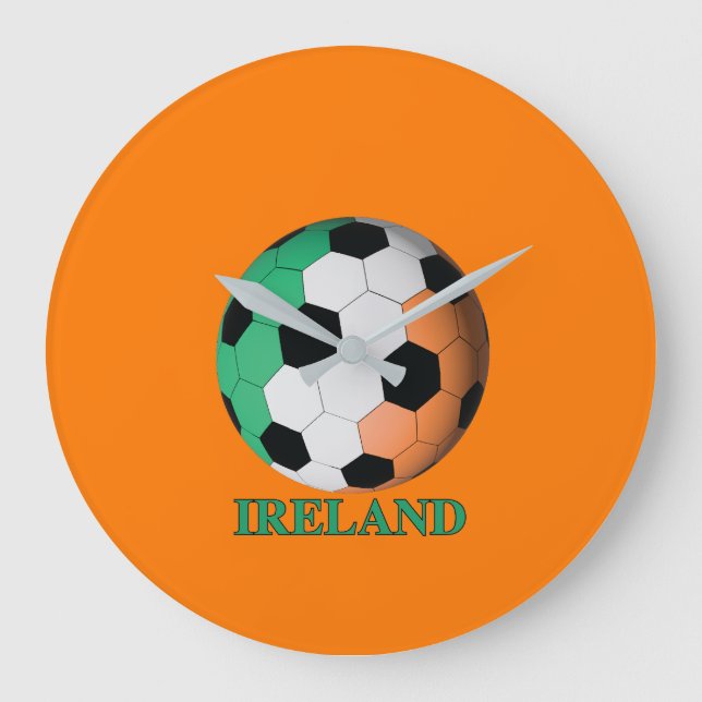 Reloj Redondo Grande Ireland soccer (Anverso)