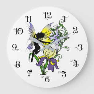Reloj Redondo Grande Iris Shadow Fairy