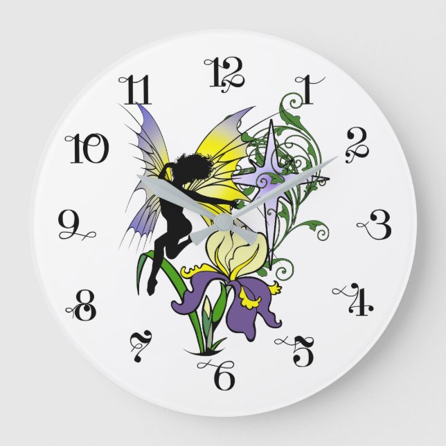 Reloj Redondo Grande Iris Shadow Fairy (Anverso)