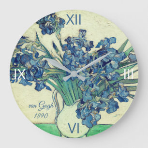 Reloj Redondo Grande Irises de van Gogh: