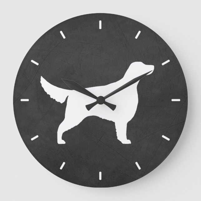 Reloj Redondo Grande Irish Setter Silhouette (Anverso)