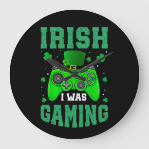 Reloj Redondo Grande Irlandés, estaba jugando