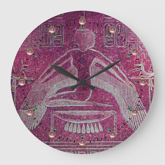 Reloj Redondo Grande ISIS, rosa antiguo (Anverso)