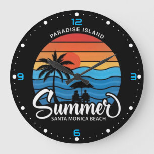 Reloj Redondo Grande Isla del Paraíso Playa Santa Mónica-35307