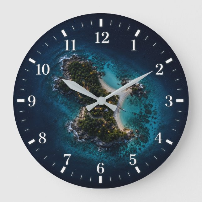 Reloj Redondo Grande Island Clock 2026 (Anverso)