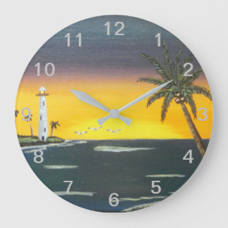 Reloj Redondo Grande Island Sunrise
