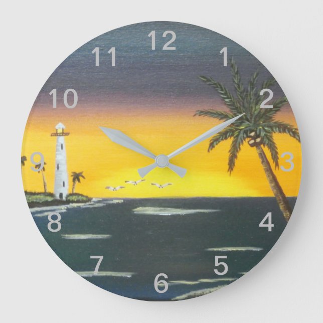 Reloj Redondo Grande Island Sunrise (Anverso)