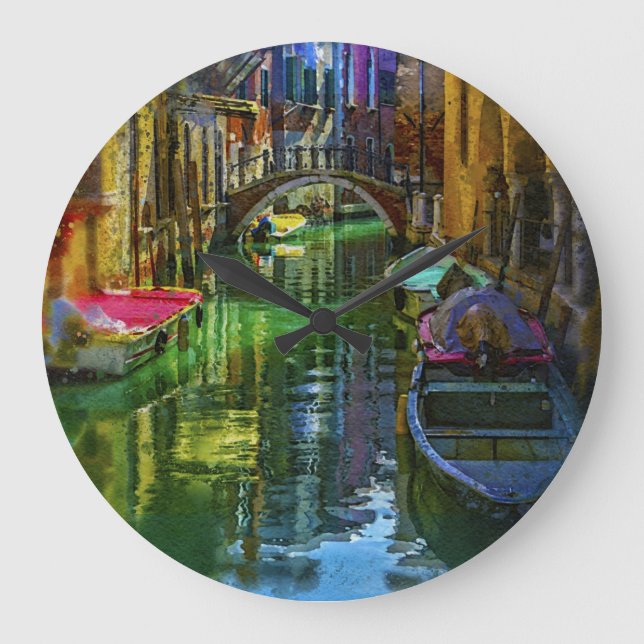 RELOJ REDONDO GRANDE ITALIA VENICE WALL CLOCK (Anverso)