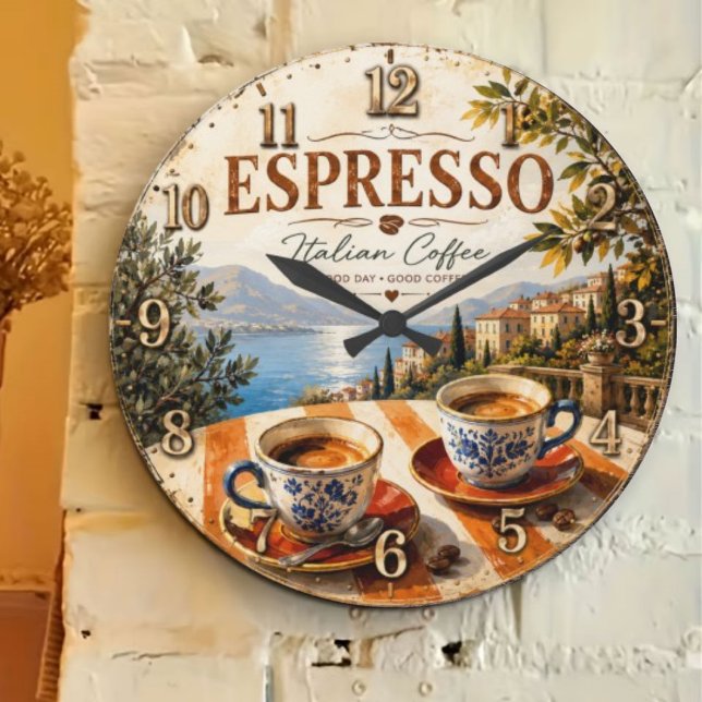 Reloj Redondo Grande Italian Espresso Coffee (Subido por el creador)