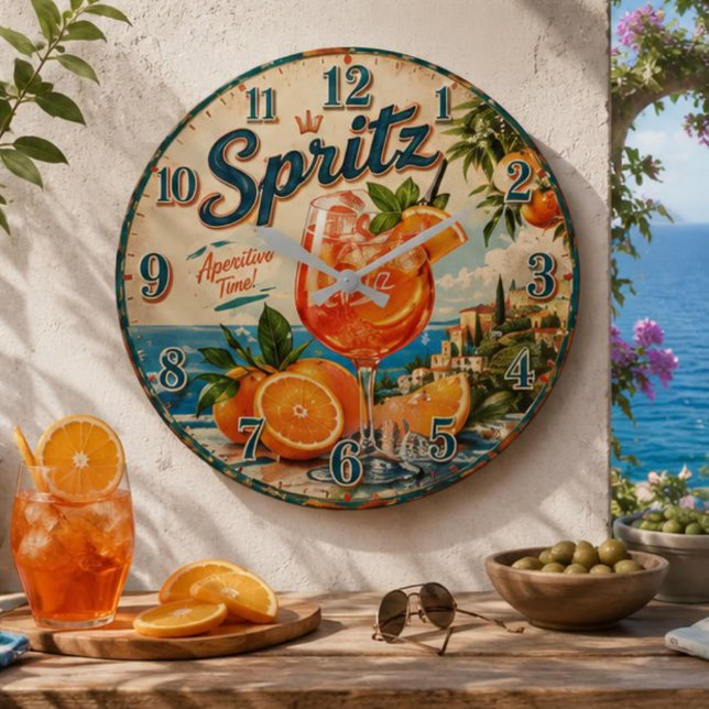 Reloj Redondo Grande Italian Spritz  (Subido por el creador)