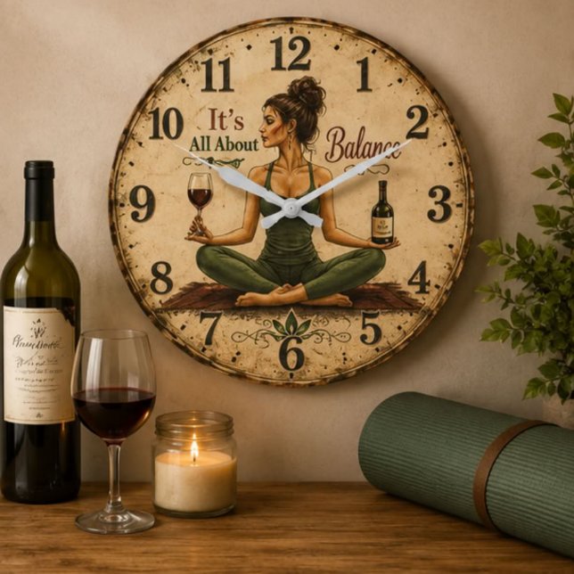 Reloj Redondo Grande It's All About Balance  (Subido por el creador)