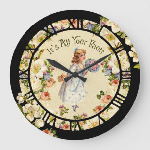 Reloj Redondo Grande It's All Your Fault