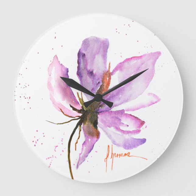 Reloj Redondo Grande IV floral intrépido (Anverso)