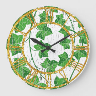 Reloj Redondo Grande Ivy Over Weathered White