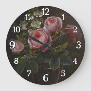 Reloj Redondo Grande J.L. Jensen - Rosas y Anemones de Árbol en ...