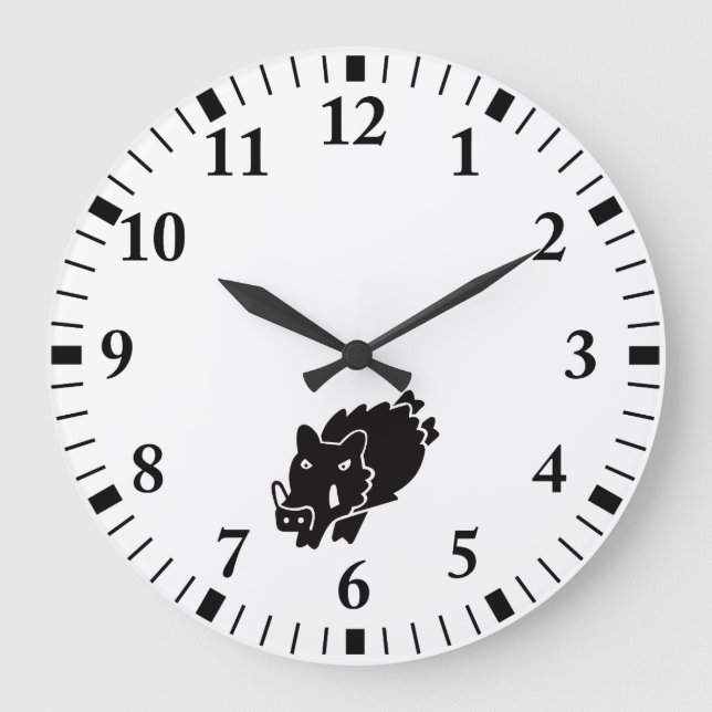 Reloj Redondo Grande Jabalí (Anverso)