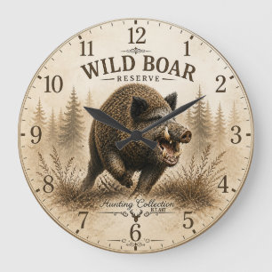 Reloj Redondo Grande Jabalí