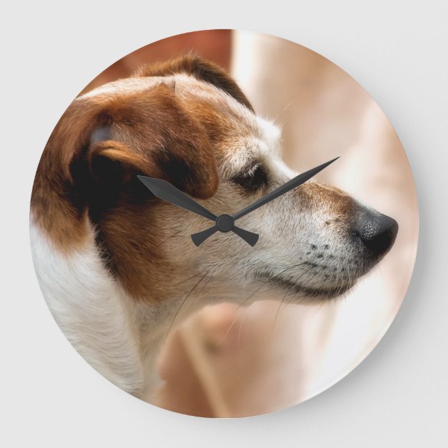RELOJ REDONDO GRANDE JACK RUSSELL TERRIER DOG (Anverso)