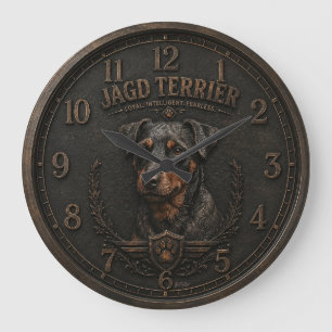 Reloj Redondo Grande Jagdterrier, Logo de Caza