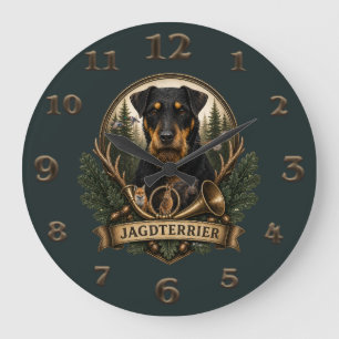 Reloj Redondo Grande Jagdterrier , Logotipo de caza