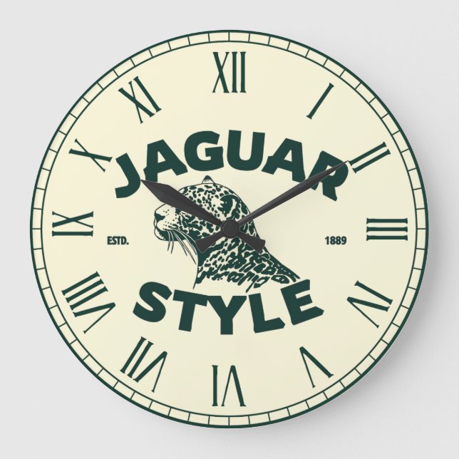 Reloj Redondo Grande Jaguar Round Clock (Anverso)
