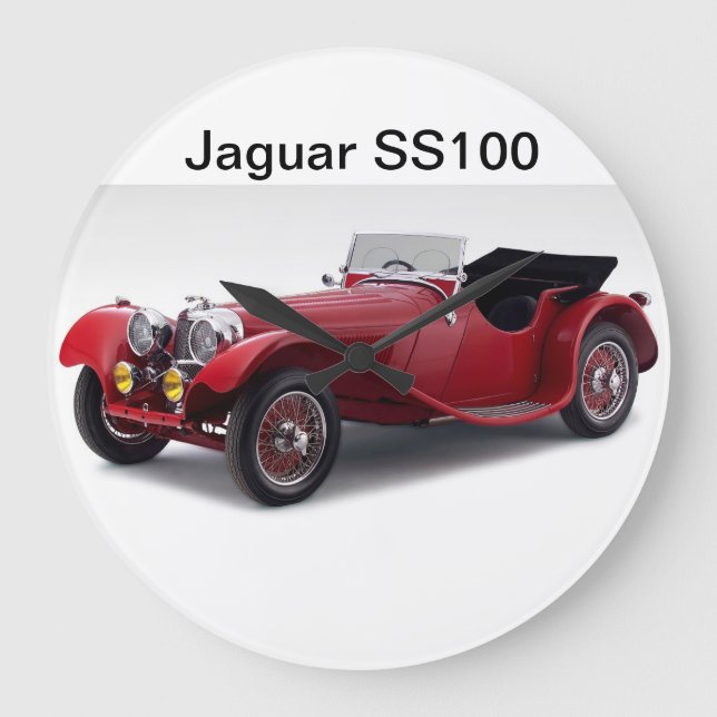 Reloj Redondo Grande Jaguar SS100 (Anverso)