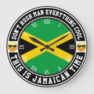 Reloj Redondo Grande Jamaican Time Wall Clock