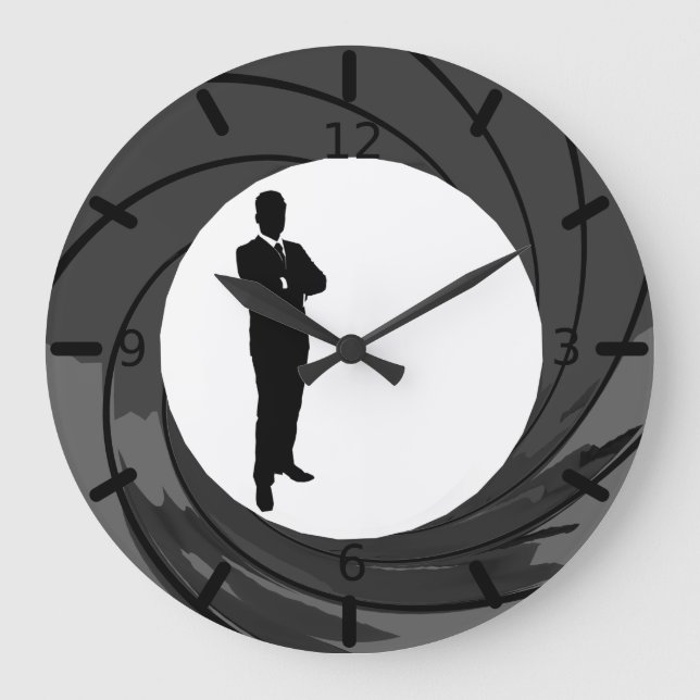 Reloj Redondo Grande James Spy Large Clock (Anverso)