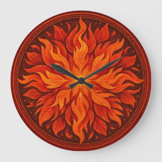 RELOJ REDONDO GRANDE JARDIM DE FOGO