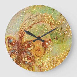 RELOJ REDONDO GRANDE JARDÍN DE LAS SOMBRAS PERDIDAS,PLANTA DE MARIPOSA 
