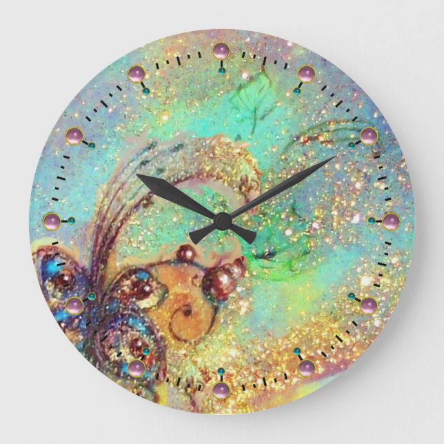 RELOJ REDONDO GRANDE JARDÍN DE LAS SOMBRILLAS PERDIDAS, PLANTA MAGIA DE (Anverso)