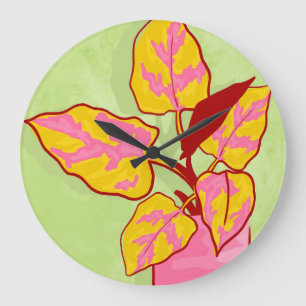 Reloj Redondo Grande Jardín de primavera