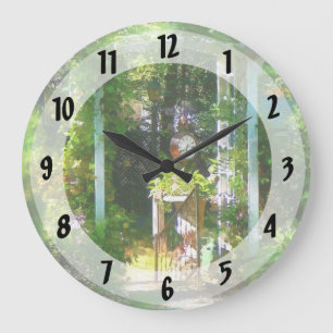 Reloj Redondo Grande Jardín oculto