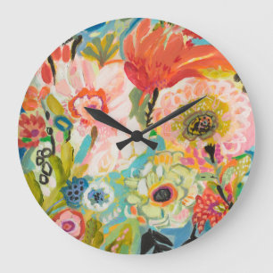 Reloj Redondo Grande Jardín secreto III floral