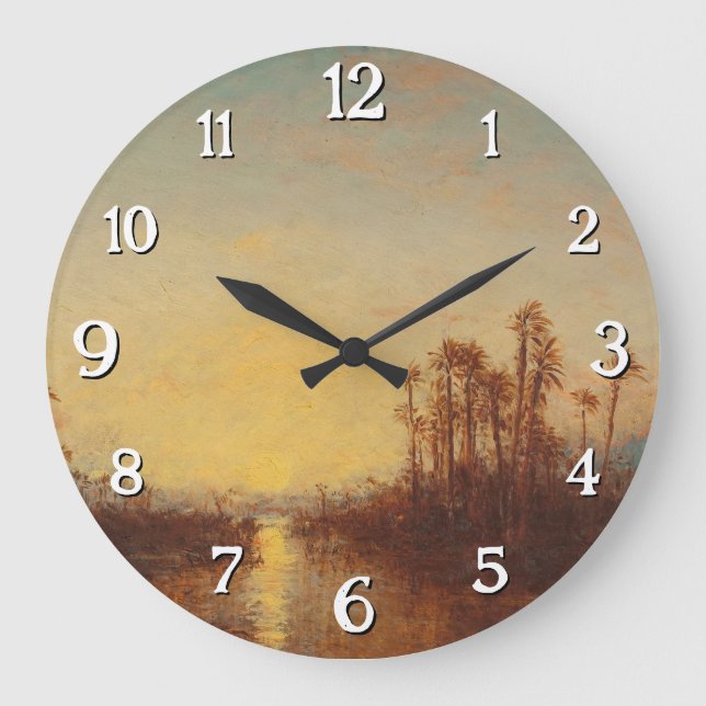 Reloj Redondo Grande Jartum, Coucher De Soleil - Félix Ziem (Anverso)