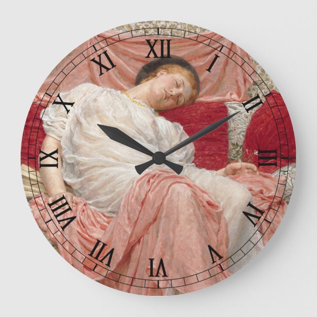 Reloj Redondo Grande Jasmine de Albert Joseph Moore, Arte Victoriano Fi (Anverso)